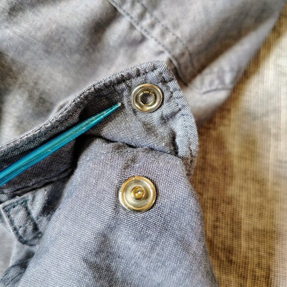 Simms Shirt Size XL Short Sleeve Pearl Snap Button Down Performance Fishing - Picture 12 of 14